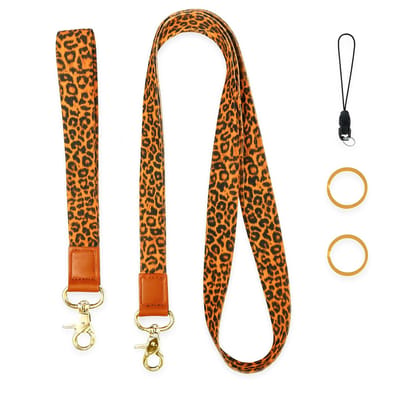 Travel Cords - Keycord Set van 2 Luipaardprint Bruin-Zwart - Stevig en stijlvol