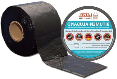 Bitumen Aluminium tape - Reparatie afdichting - Buiten afdichten - Zelfklevend UV-bestendig - 100 mm x 10 meter - Zwart
