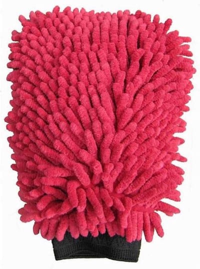 Washandschoen Microvezel Rasta rood