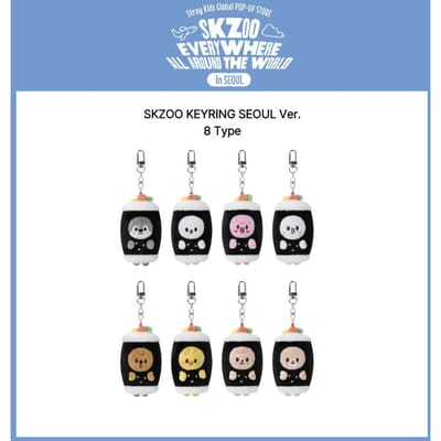 OFFICIËLE straykids SKZOO OVERAL OVER DE HELE WERELD in SEOUL POP-UP STORE SKZOO KEYRING SEOUL Ver. - Han Quokka
