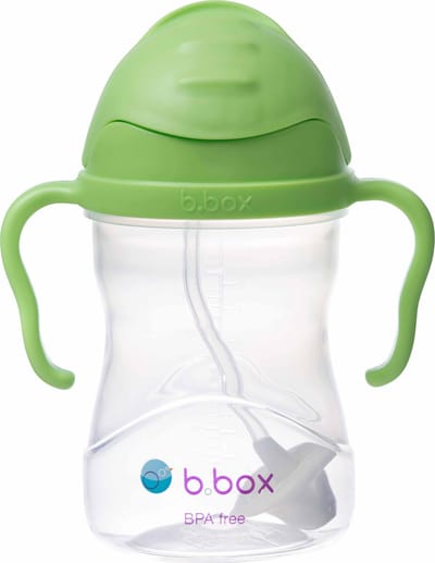 b.box Drinkfles met rietje - Baby Sippy Cup - Drink Vanuit Elke Hoek - Klapdeksel - Verzwaard Rietje - Lekvrij en Eenvoudige Grip - BPA-vrij - Vaatwasserbestendig - Vanaf 6+ Maanden - 240 ml