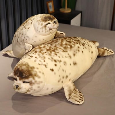 120CM Reusachtige Lieve Zeeleeuw Pluche Speelgoed Kawaii Zee Wereld Dier Zeehond Werpkussen Knuffel Slaapkussen Pop Kinderen Verjaardagscadeau 35cm