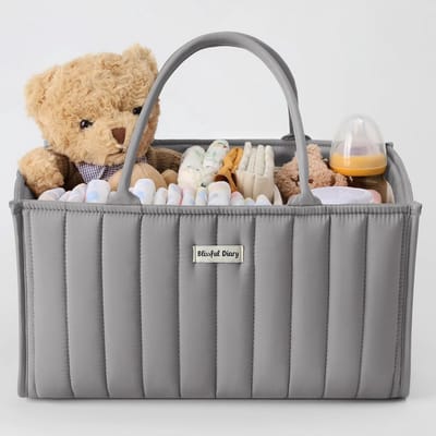 Luiertas Organizer & Opbergmand voor Baby: Essentiële Kraamcadeau & Bureauopslag