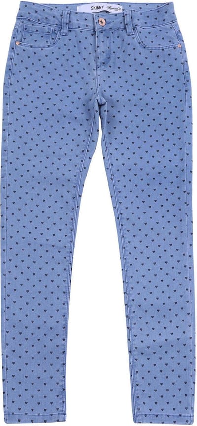 Denim Co's hartvormige denim broek met afbreuk