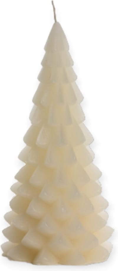 Rustik Lys - Kerstboom kaars - Vanilla -10 x 20 cm.
