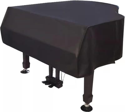 Vleugelpianohoes - Muziekinstrument Bescherming - Stofvrij Houden - Triangular Design - Tot 200cm - Zwart