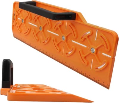 Gipsplaat Sjabloon - Stopcontact Boormal - Precies Boren - Ingebouwde Waterpas - 32x15 cm - Grijs