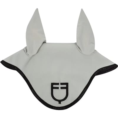 Korte muts van technische stof met logo Equestro