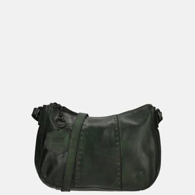 Bear Design crossbody tas studs green