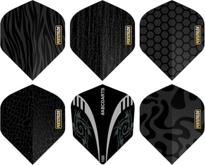 ABC Darts - Dart Flights - Pentathlon Gold Foiled Sands - 6 sets