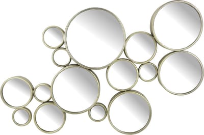 Wants&Needs Spiegel Metaal Zilver 106 X 10.5 X 63