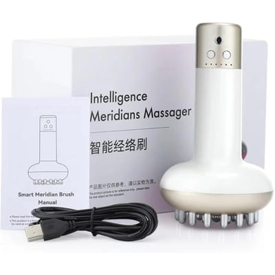 Oplaadbare Guasha Massager Lichaamsvorming Verwarming Meridiaan Schrapende Borstel Lymfatische Detoxificatie Regime Baggeren Vetverbrander