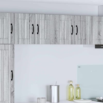 vidaXL - Wandkast - LUCCA - Grijs - sonoma - 60 - x - 31 - x - 40 - cm - Bewerkt - hout