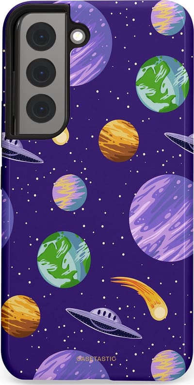 Casetastic Hoesje Geschikt voor Samsung S22 - Stijlvolle Beschermende Duo-layer Case - Ufo verkeer