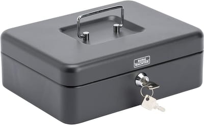 Geldcassette 25 cm met Slot voor Thuis en Kantoor