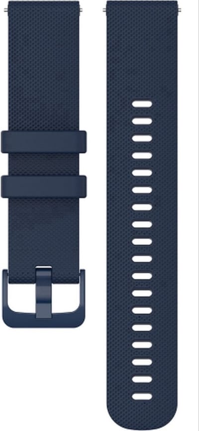 Go Go Gadget - Smartwatch bandje - Geschikt voor Garmin Venu, Vivomove, Vivoactive en Forerunner modellen - 42mm - Siliconen bandje - Donker Blauw
