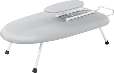 Livista Opvouwbare Strijkplank - Tafelstrijkplank - Mini Strijkplank - Strijkplanken - Inclusief Mouwplankje - 60 x 35 cm - Grijs