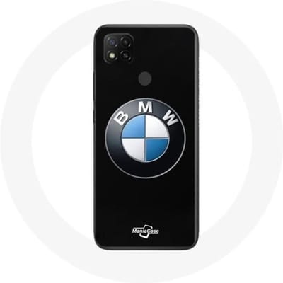 Coque - Maniacase - Xiaomi Redmi 9C - Logo BMW - Souple - Noir noir