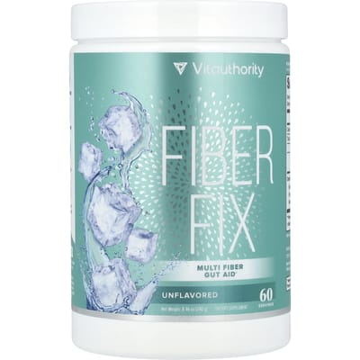 Vitauthority, Fiber Fix, Supplément intestinal multi-fibres, Non aromatisé, 8,46 oz (240g)