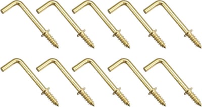 25 Stuks L-vormige Haakjes (36mm) voor Plafond, Buiten, Badkamer en Keuken - Ideaal voor Wand- en Meubelmontage