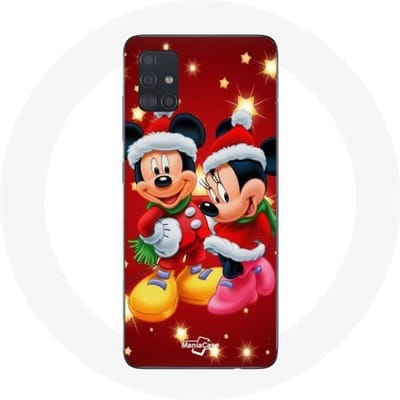 Coque - Maniacase - Samsung Galaxy A51 - Mickey Mouse - Souple - Protection et décoration noir