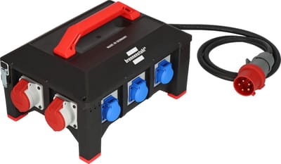 Brennenstuhl BSV 5-32A, Basis, Universeel, Kunststof, Rubber, Zwart, Zwart, 9 AC-uitgang(en)