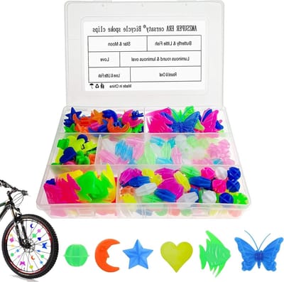 277 Stuks Fietsaccessoires voor Kinderen, Fietsclips, Spaken Decoraties en Speelgoed in 9 Vormen voor Jongens en Meisjes
