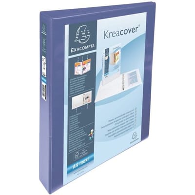 Exacompta Kreacover Ringband in PP met 2 D-ringen van 25mm - A4 maxi - Blauw - 51826BE