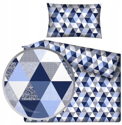 Kinderbeddengoed Blauw/Marine 90x120 cm - 100% Katoen