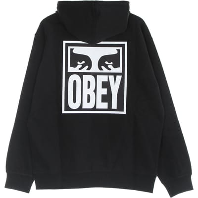 Eyes Icon 2 Premium French Terry lichtgewicht herenhoodie met capuchon Po Zwart