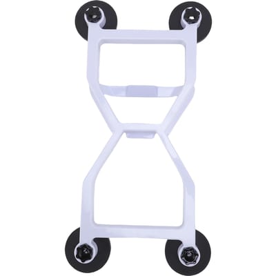 Support de toit rectangulaire pour voiture satellite pour kit de montage magnétique à dégagement rapide pour camping-cars, fourgonnettes, bateaux white