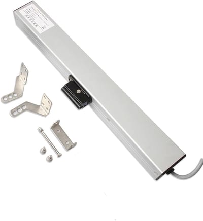 Elektrische Raamopener - Motorische Ketting - Automatisch Openen - Dubbele Laag Ketting - 400mm Slag - Zilverkleurig