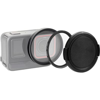 PULUZ PU969B Sportcamera UV-lensfilter met filteradapterring lensdop vervanging voor