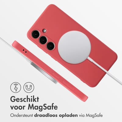 imoshion Hoesje - Geschikt voor Samsung Galaxy S24 Plus - Color Backcover met Magnetische Ring - Dusty Rose