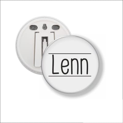 Button Met Clip 58 MM - Lenn