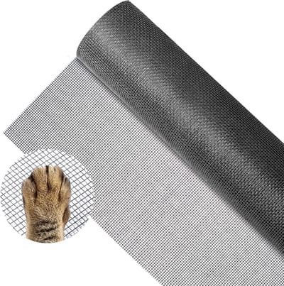 Thijox - Vliegengaas voor Ramen 120 x 250 cm - Muggennet voor Ramen - Glasvezel Vervangende Hoes - Bescherming Tegen Muggen, Vliegen en Insecten - Zwa