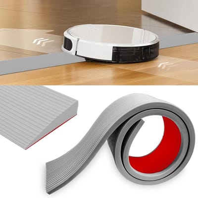 Drempelhelling 90 x 8 x 2,5 cm van rubber, antislip oppervlak, ideaal voor rolstoel, kinderwagen en transportwagen