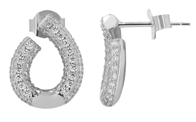 AKZENT Akzent dames oorbel "Elenia" aus 925 Sterlingzilver, gerhodineerd, duurzaam