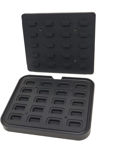 Tartelette Vorm - Rechthoek - 64x41/45x22 mm - 20 stuks