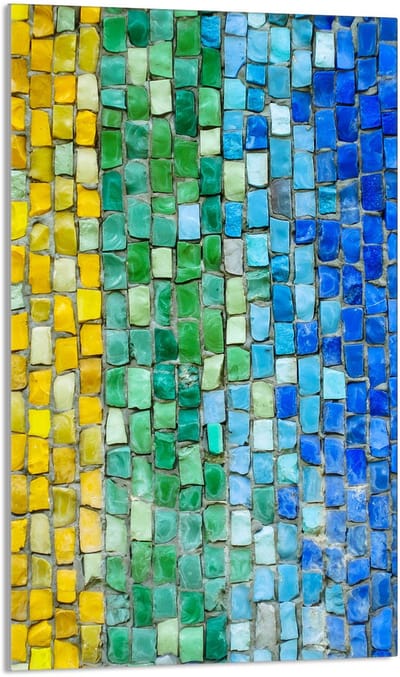 TMK ArtDeko Serie - Snijplank - 30x52 cm - Kleur - Gehard Glas