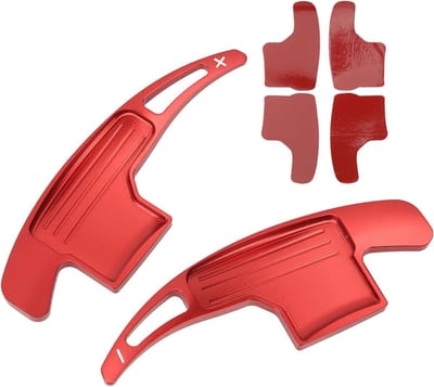 Paddle Shifter Extensie voor Stuurwiel, Verlengde Aluminium Peddels voor Sportauto's, Interieur Accessoires en Decoratie (rood)