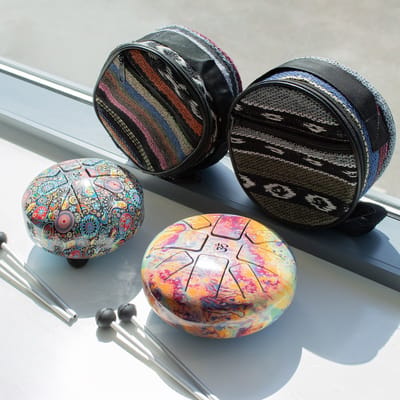 Small Hapi Drum Multi Coloured- 13x9cm