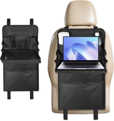 Famanu – Multifunctionele backseat organizer voor auto, waterdichte make-up en opbergtas voor roadtrips, SUV, bus en kampeerreizen
