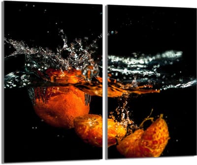 TMK ArtDeko Serie - Glazen Beschermer - 2x30x52 cm - Fruits
