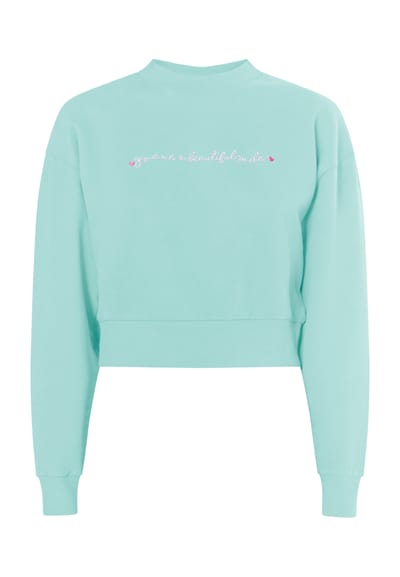 Mymo Cropped sweatshirt Dames aqua