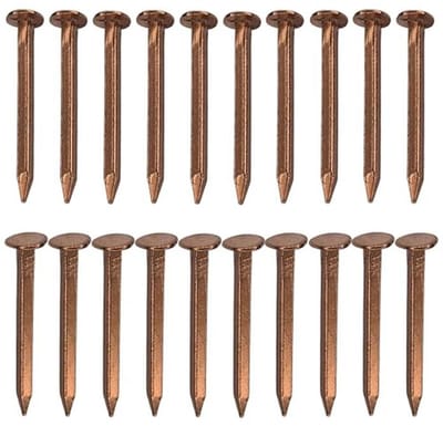 Spijkers van koper voor montage en decoratie – 20 stuks 2 x 30 mm