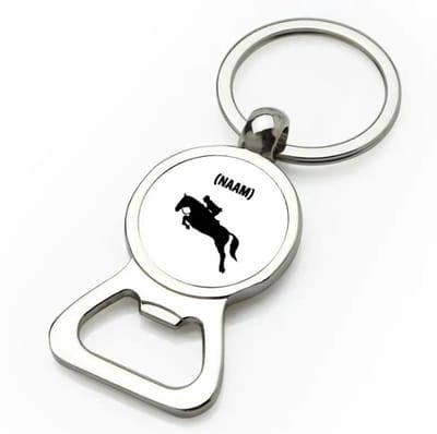 Akyol - paardrijden met eigen naam flesopener - Paardrijden - paardrijder - sport - 9 bij 3 cm