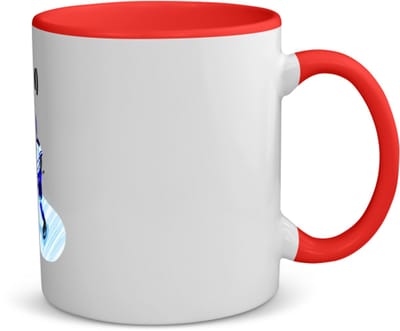 Akyol - ijshockey met eigen naam koffiemok - theemok - rood - Sport - ijshockeyer - sport - 350 ML inhoud