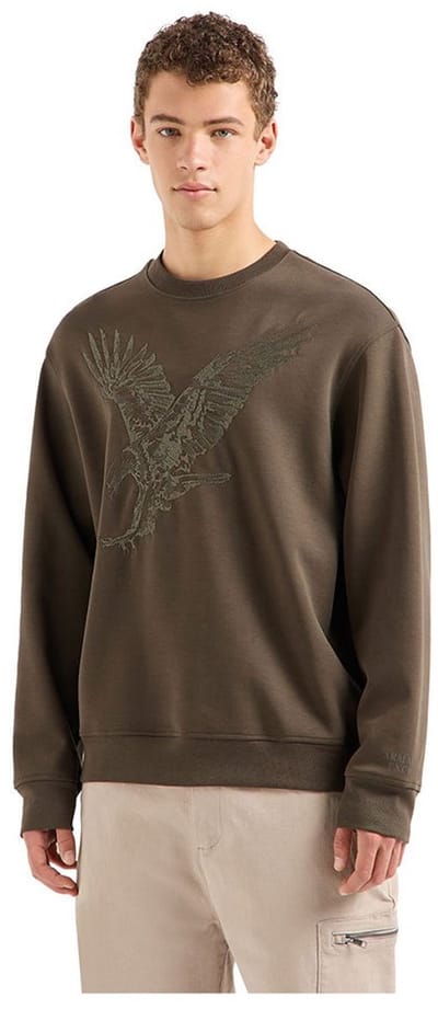 Armani Exchange 6dzmae-zjkbz Sweatshirt Bruin L Man