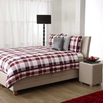 Beddinghouse Locarno Dekbedovertrek - Eenpersoons - 140x200/220 cm - Bordeaux